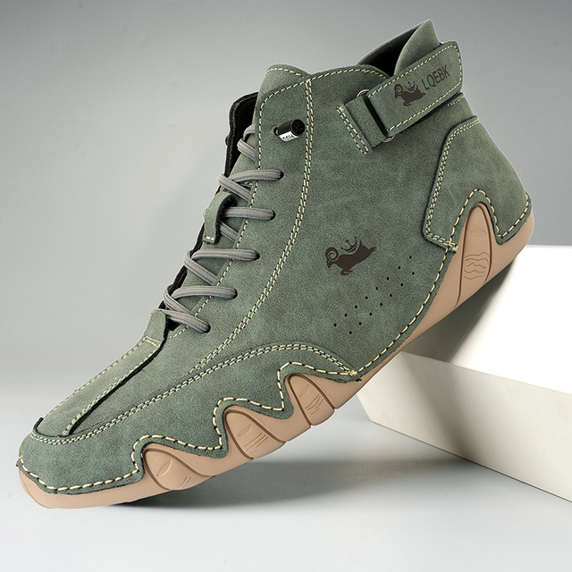 Heren - ultra-comfortabele antislip blotevoeten schoen van echt leer (unisex)