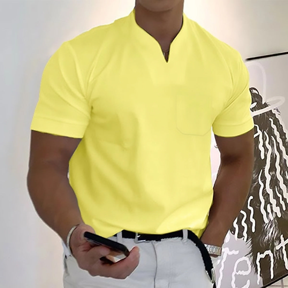 Heren - Elegant fitness T-shirt met korte mouwen - Ademend en lichtgewicht - Perfect voor elke gelegenheid