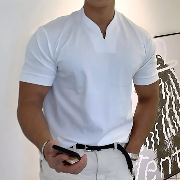 Heren - Elegant fitness T-shirt met korte mouwen - Ademend en lichtgewicht - Perfect voor elke gelegenheid