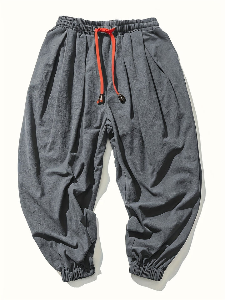 Heren - Linnen Harembroek - Comfortabel & Casual - Ideaal voor Elke Gelegenheid - Stijlvolle Herenlook