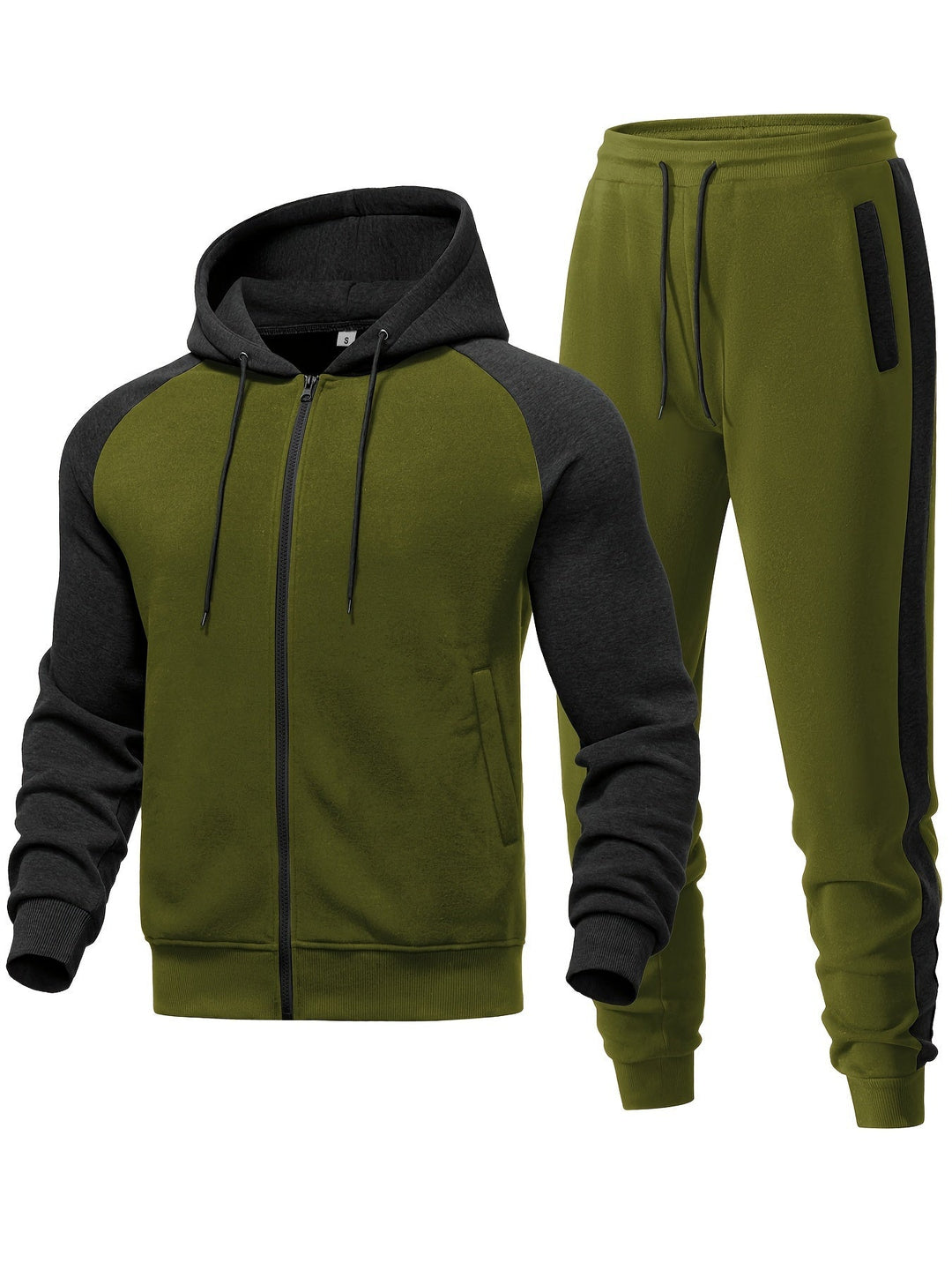 Heren trainingspak 2 stuk Zip Up trainingspakken Casual Athletic Jogging Suit Sets