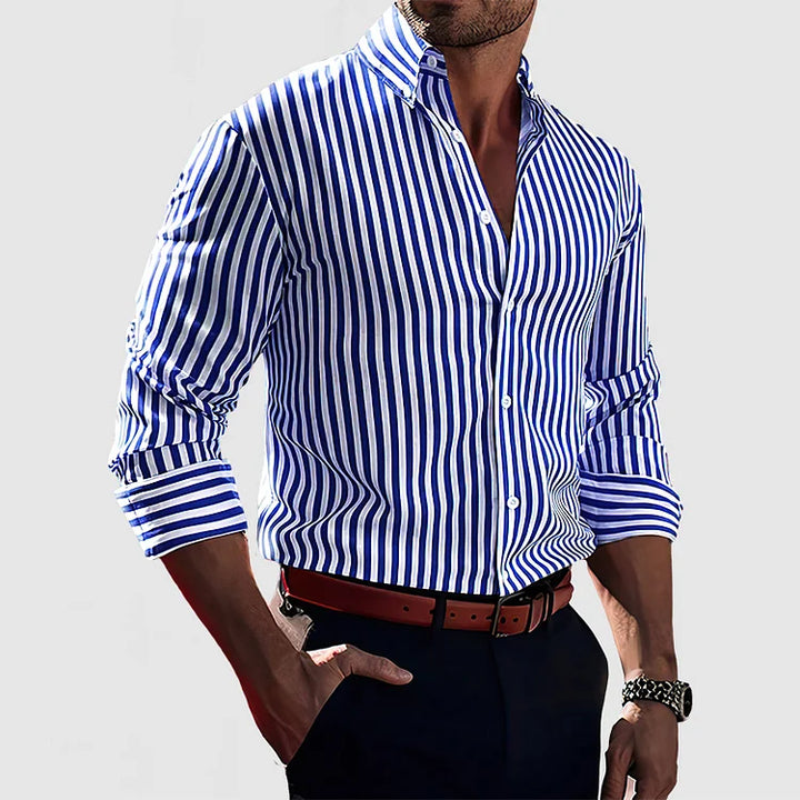 Heren - Casual Button-Down Overhemd - Stijlvol en Comfortabel - Perfect voor Elke Gelegenheid