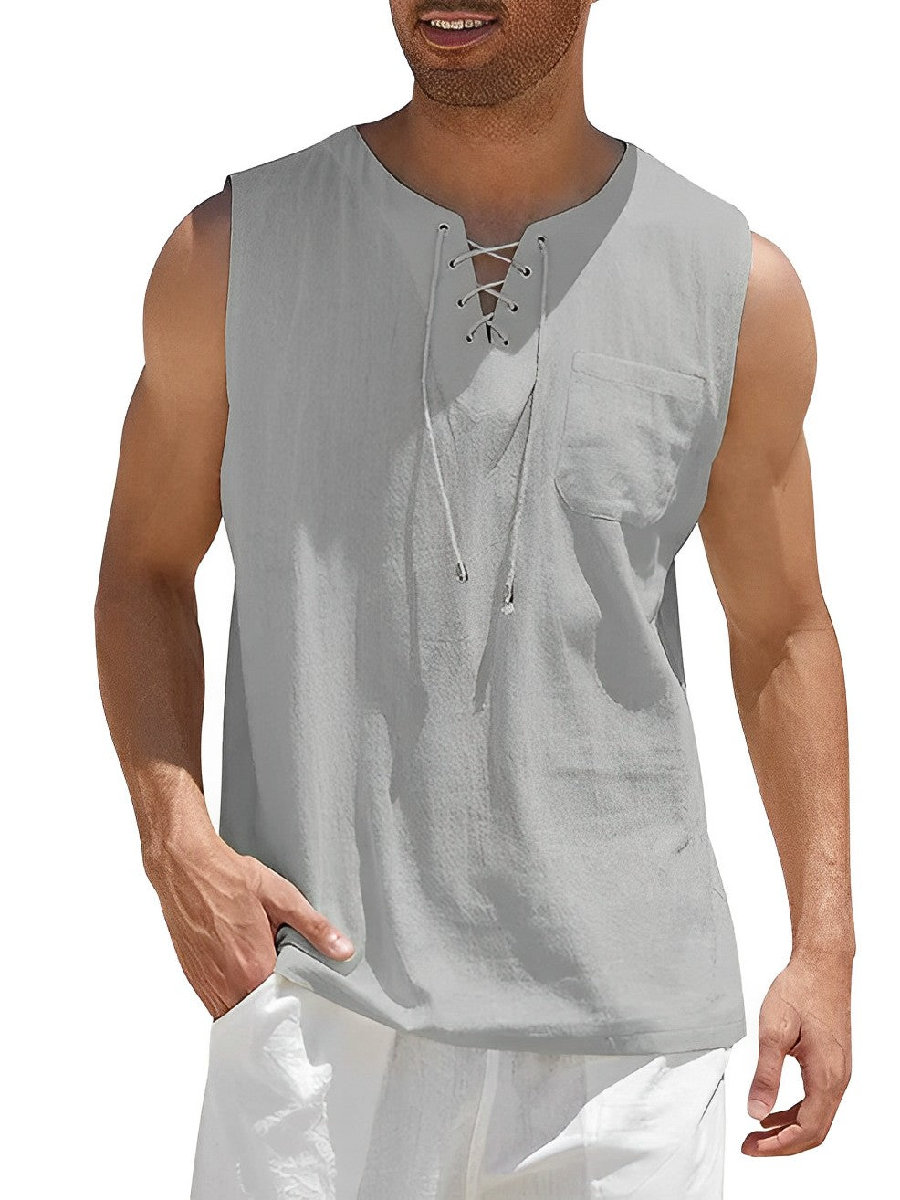Heren - Zomertanktop - Comfortabel en Ademend Materiaal - Ideaal voor Warme Dagen en Activiteiten