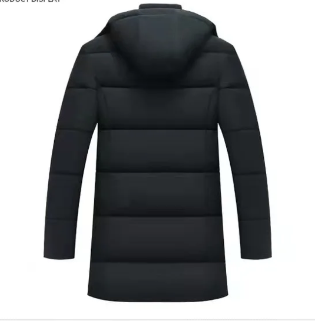 Heren winterjas met capuchon, gewatteerd en fleece gevoerd - Perfect voor koude dagen