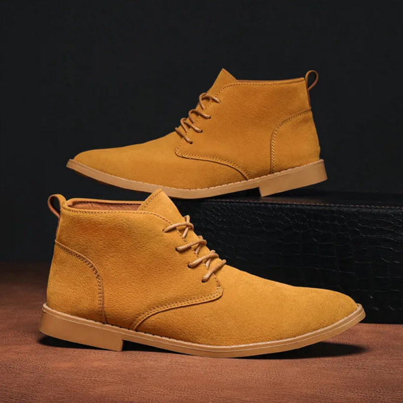 Klassieke suède chukka laarzen voor heren, comfortabele casual schoenen