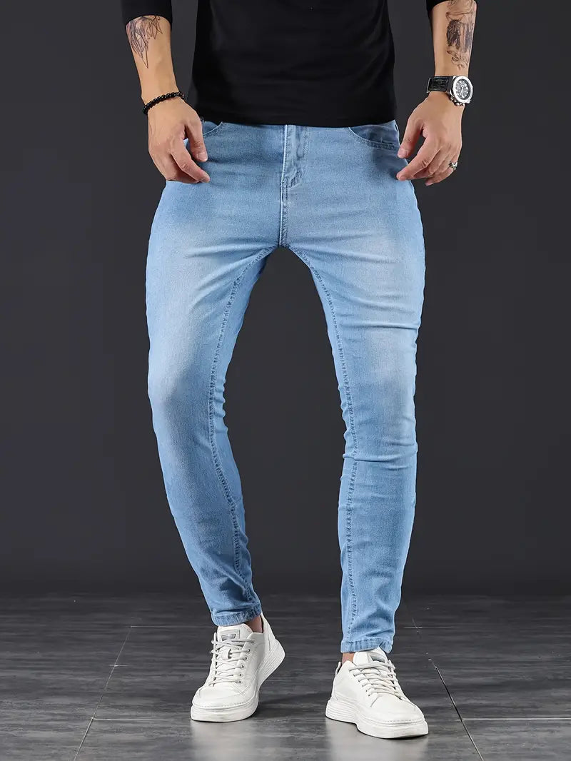 Mannen - Jeans - Comfortabele Denim - Stijlvolle Vrijetijdskleding voor Elke Gelegenheid