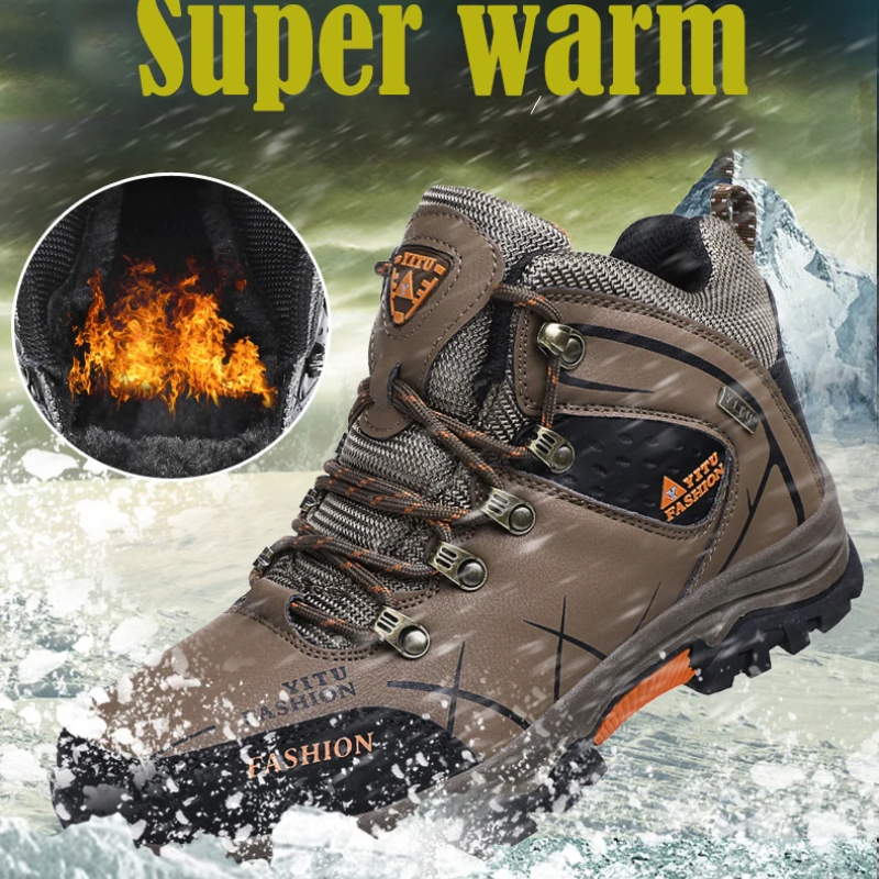 Heren Waterdicht Warm Gevoerd Outdoor Trekkingschoenen