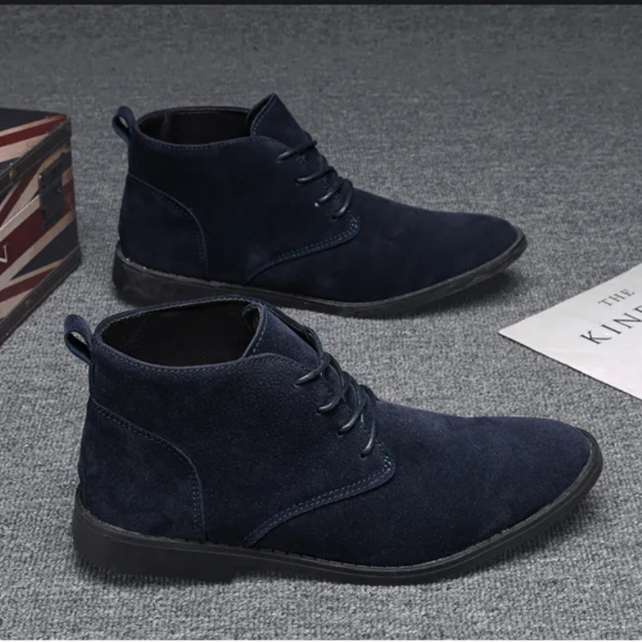 Klassieke suède chukka laarzen voor heren, comfortabele casual schoenen