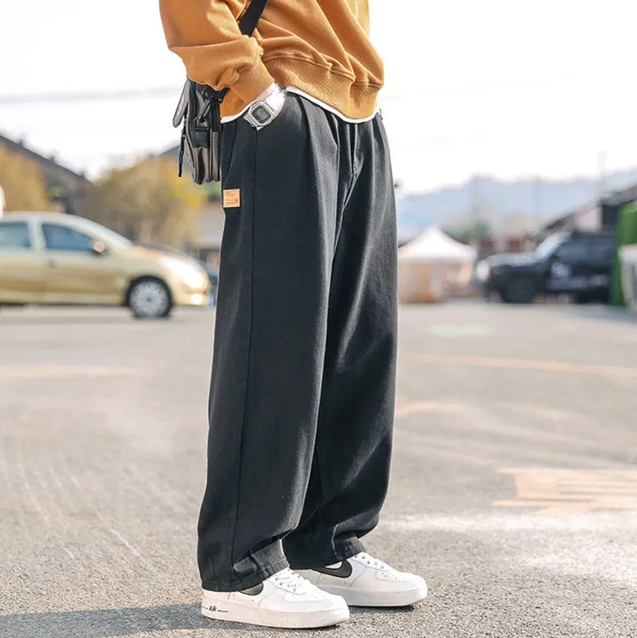 casual rechte baggy broek