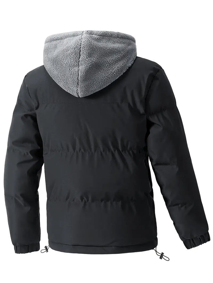 Heren - Fleece Herenjack met Capuchon - Warm en Comfortabel - Ideaal voor Buitenactiviteiten