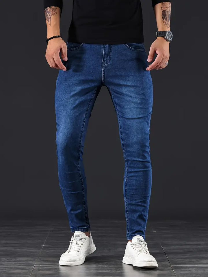 Mannen - Jeans - Comfortabele Denim - Stijlvolle Vrijetijdskleding voor Elke Gelegenheid