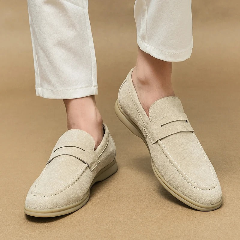 Stafford - Geraffineerde en tijdloze retro leren loafers