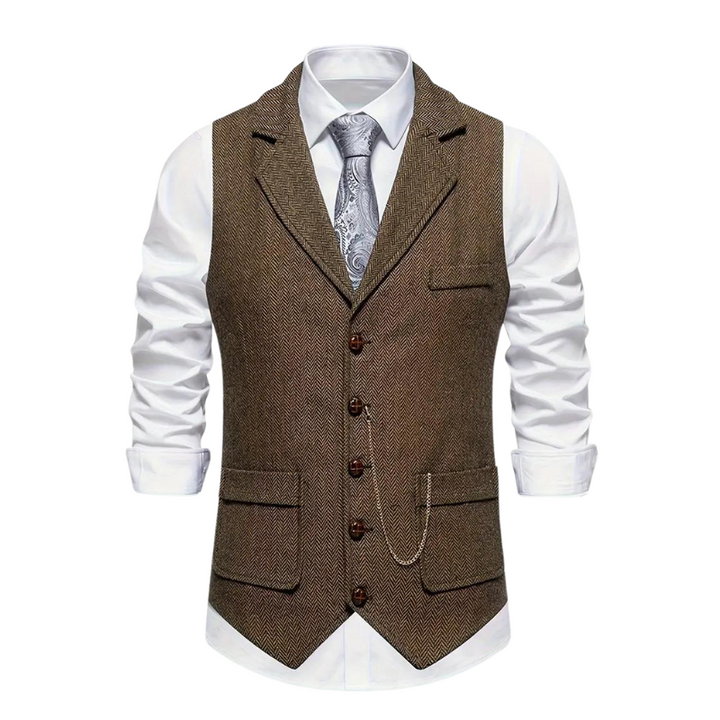 Elegant Lapel Vest voor Heren