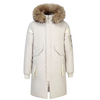 Heren parka winterjas met bont capuchon en knoopsluiting