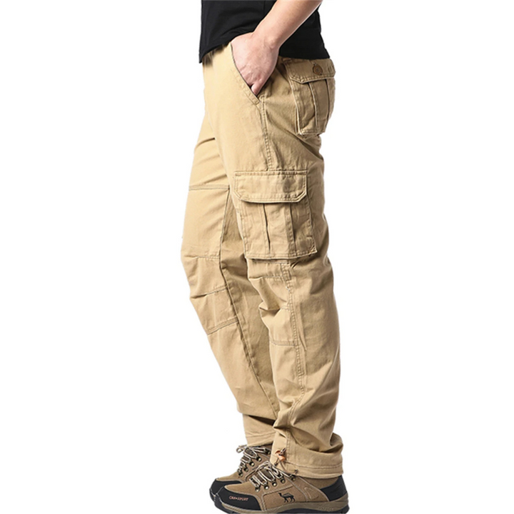 Grote maat stretch taille tactische cargo broek heren