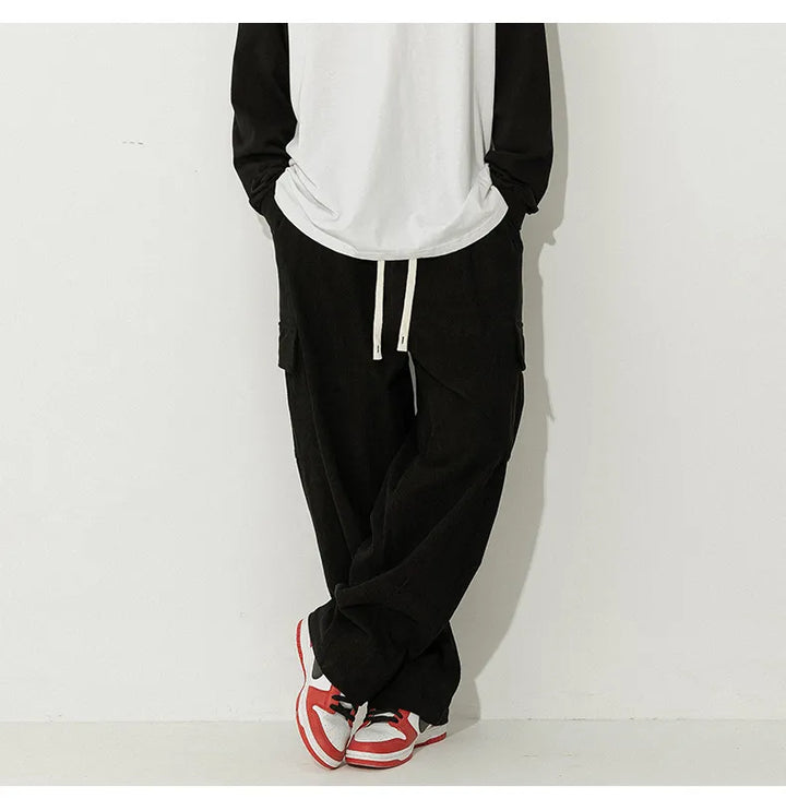 ribfluwelen baggy broek