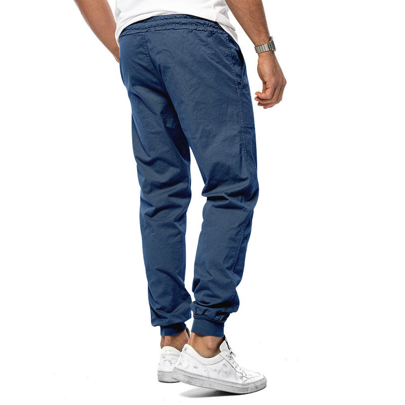 Cargo broek met geweven koord