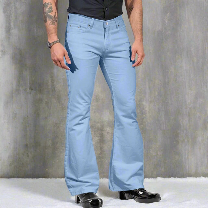 Heren - Retro Stijl Broek - Comfortabele en Stijlvolle Broek - Perfect voor Elke Gelegenheid
