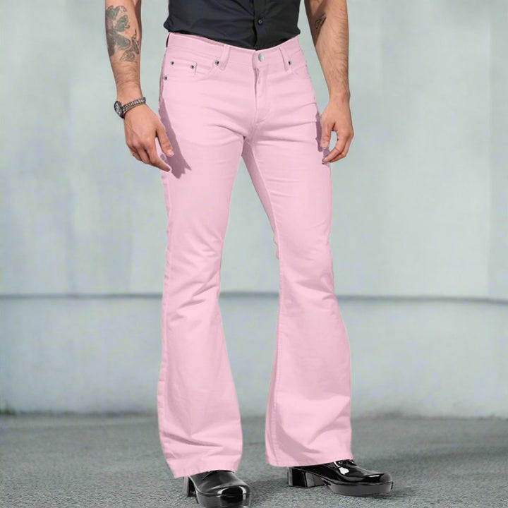 Heren - Retro Stijl Broek - Comfortabele en Stijlvolle Broek - Perfect voor Elke Gelegenheid