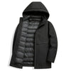 Heren - Winter donsjack - Gevoerde, winddichte parka met capuchon - Warme outdoorjas voor koude dagen