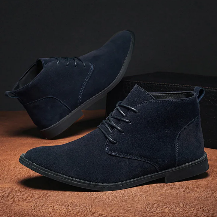 Klassieke suède chukka laarzen voor heren, comfortabele casual schoenen