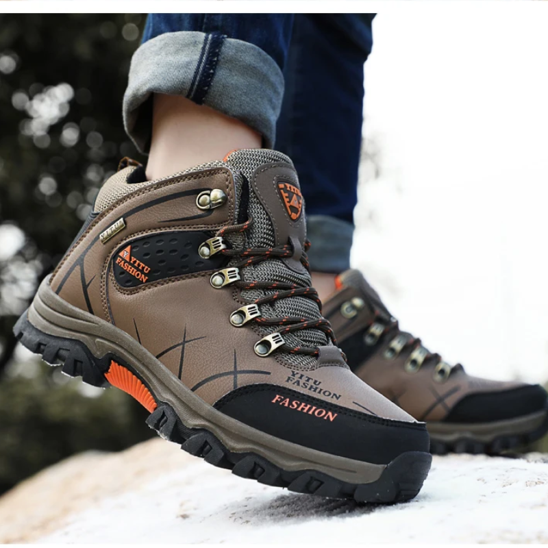 Heren Waterdicht Warm Gevoerd Outdoor Trekkingschoenen