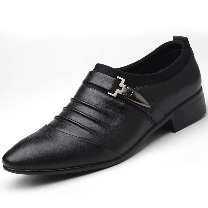 Stafford - Buckle Design Leather Shoes for Men