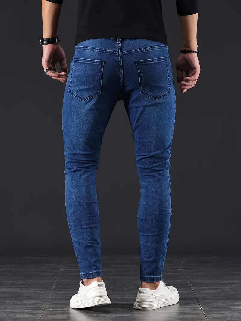 Mannen - Jeans - Comfortabele Denim - Stijlvolle Vrijetijdskleding voor Elke Gelegenheid