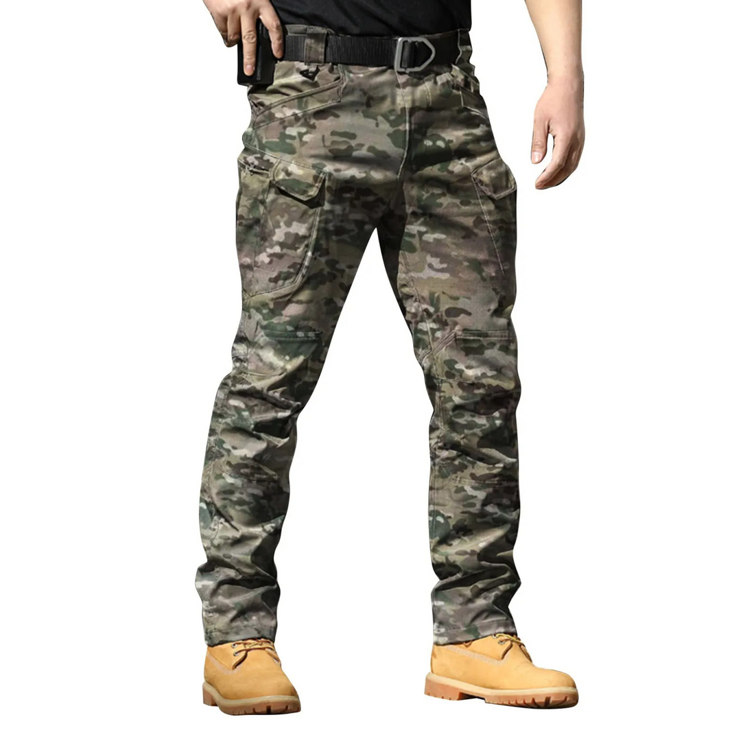 Camouflage cargo broek met meerdere zakken heren