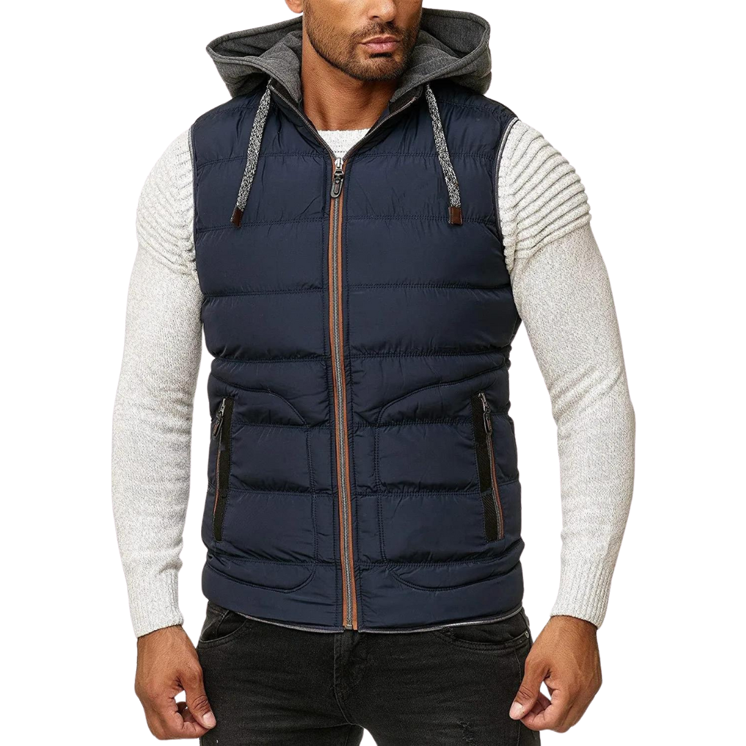 Lente Bodywarmer Met Afneembare Capuchon Voor Heren