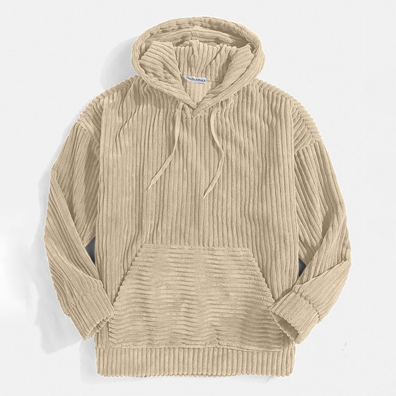 Heren corduroy hoodie