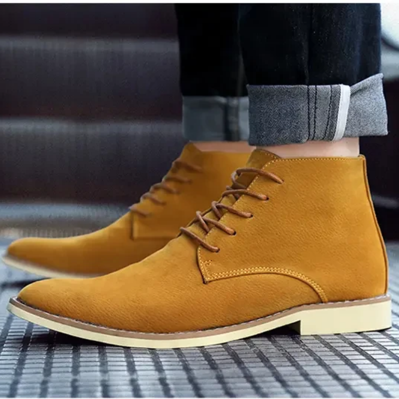 Klassieke suède chukka laarzen voor heren, comfortabele casual schoenen