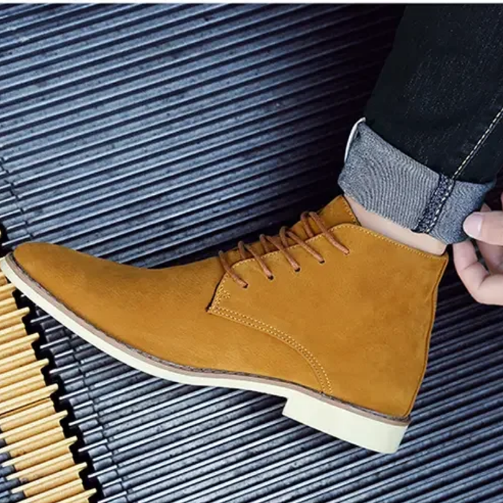 Klassieke suède chukka laarzen voor heren, comfortabele casual schoenen