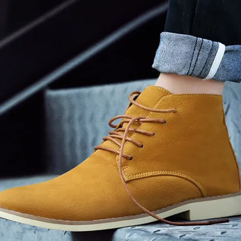 Klassieke suède chukka laarzen voor heren, comfortabele casual schoenen