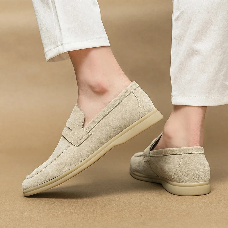 Stafford - Geraffineerde en tijdloze retro leren loafers