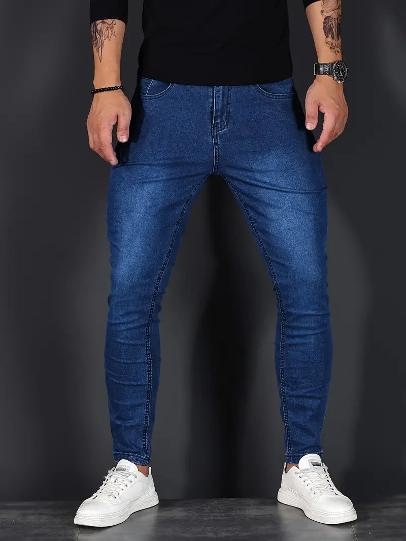 Mannen - Jeans - Comfortabele Denim - Stijlvolle Vrijetijdskleding voor Elke Gelegenheid