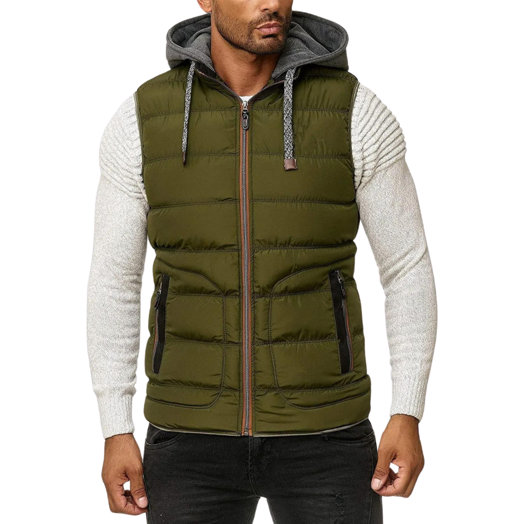 Lente Bodywarmer Met Afneembare Capuchon Voor Heren