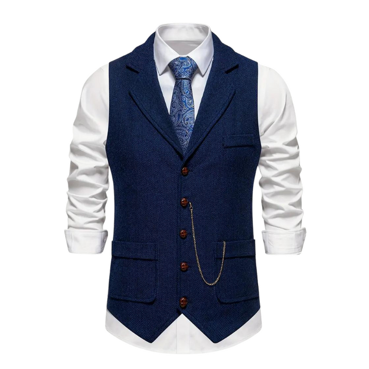 Elegant Lapel Vest voor Heren