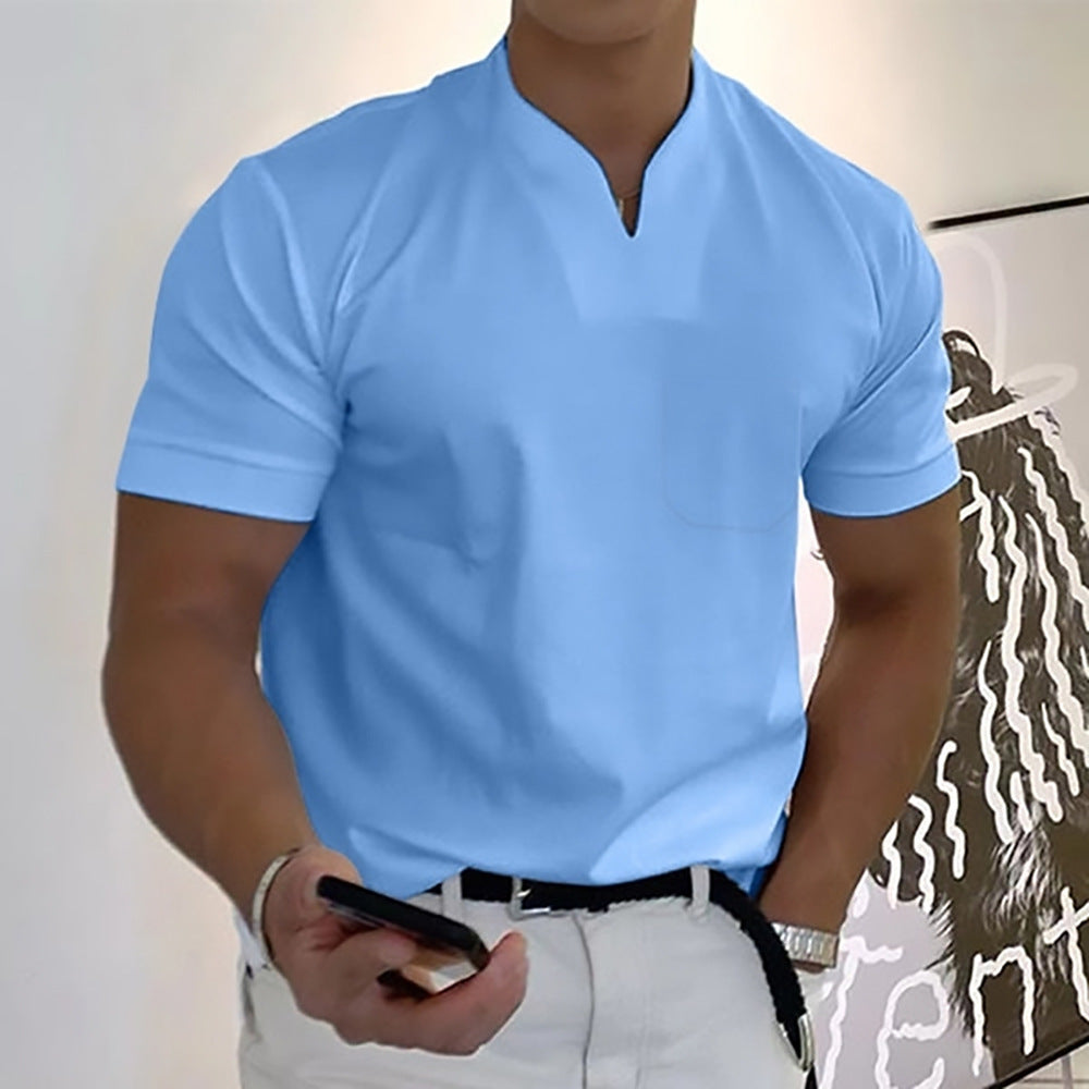 Heren - Elegant fitness T-shirt met korte mouwen - Ademend en lichtgewicht - Perfect voor elke gelegenheid