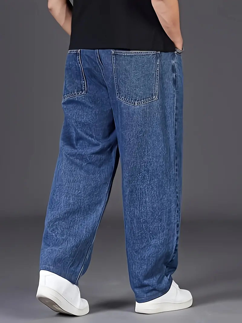 Baggy broek met rechte pijp