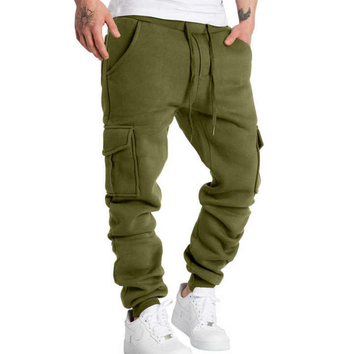 Heren - Cargo Broek - Comfortabele Stof - Stijlvolle Casual Mode