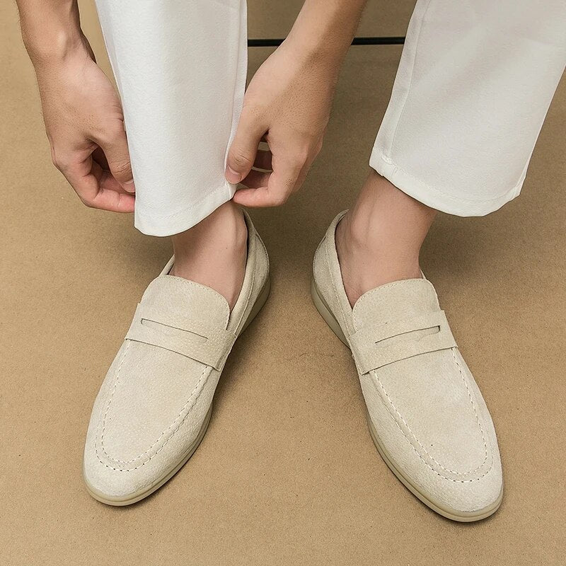 Stafford - Geraffineerde en tijdloze retro leren loafers