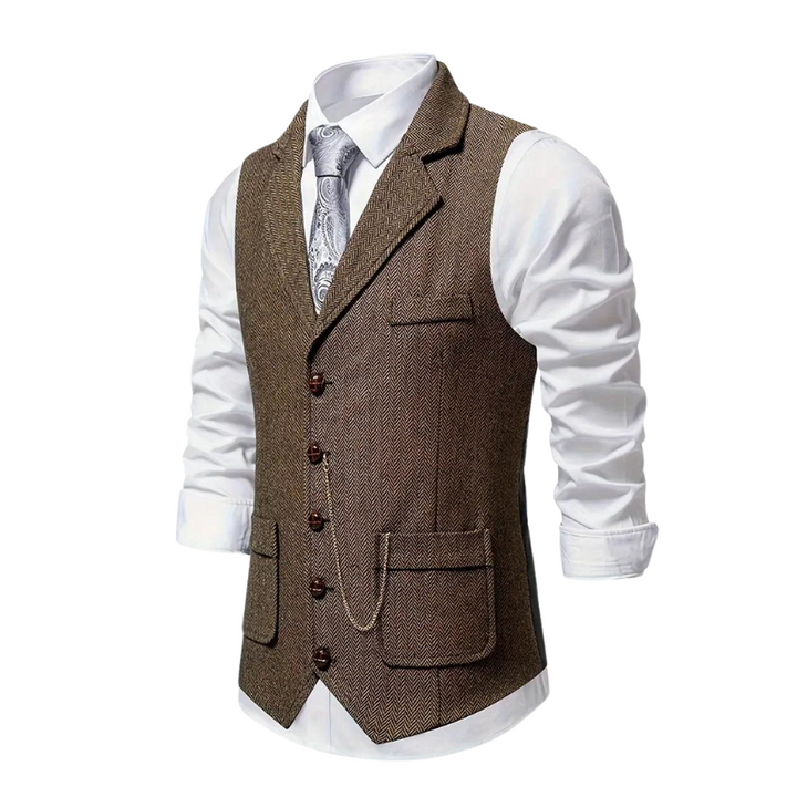 Elegant Lapel Vest voor Heren