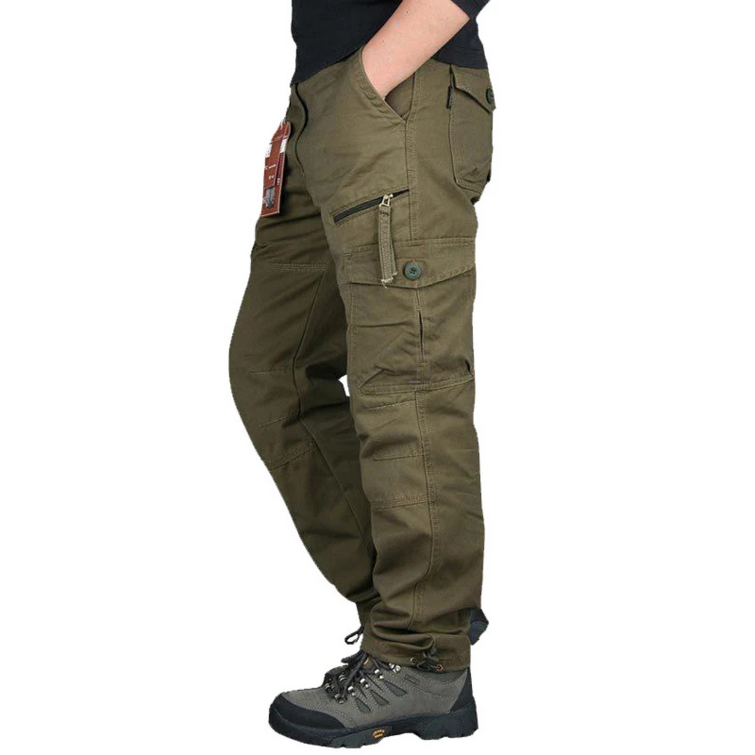 Grote maat stretch taille tactische cargo broek heren