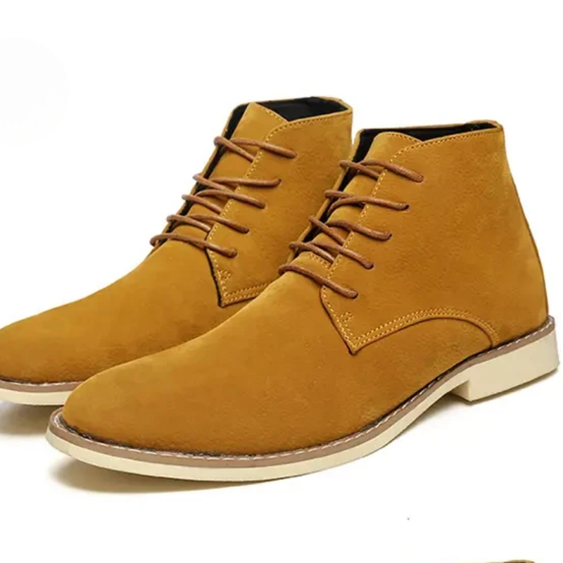 Klassieke suède chukka laarzen voor heren, comfortabele casual schoenen