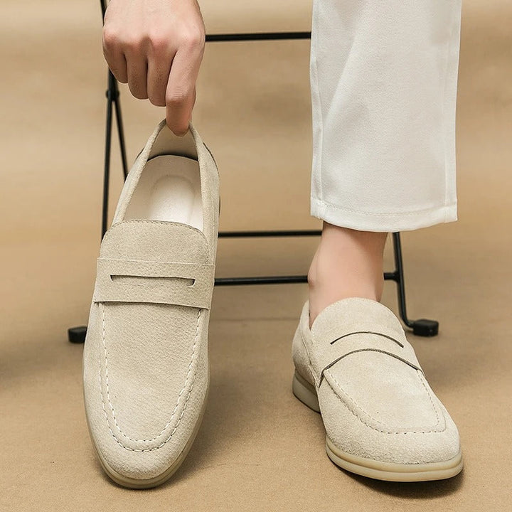 Stafford - Geraffineerde en tijdloze retro leren loafers