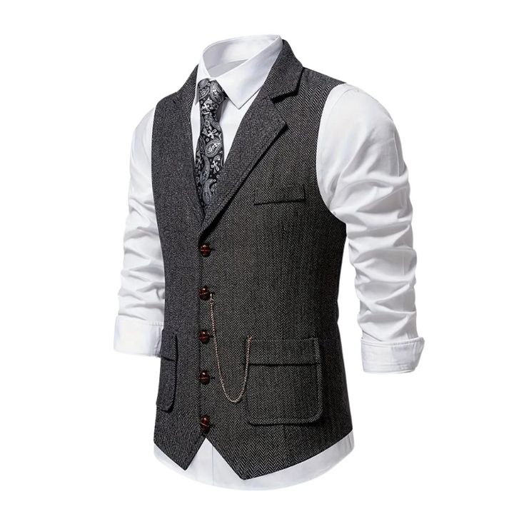 Elegant Lapel Vest voor Heren