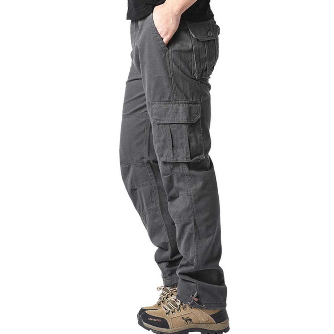 Grote maat stretch taille tactische cargo broek heren