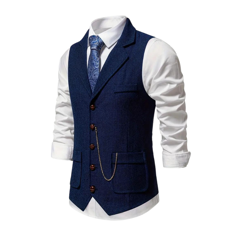 Elegant Lapel Vest voor Heren