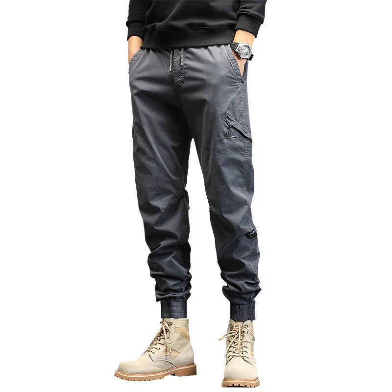 Heren - Casual Broek - Comfortabel met Diverse Zakken - Functioneel voor Elke Gelegenheid